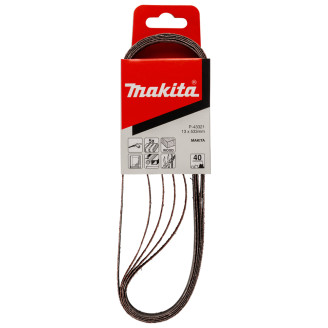 Makita P-43321 | Набір шліфувальних стрічок MAKITA 13х533 мм K40, 5 шт, P-43321