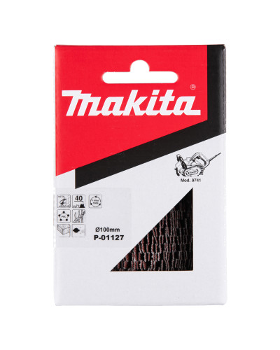 Пелюсткова шліфувальна щітка Makita 100х120 мм K40: зняття фарби та іржі P-01127  - фото 2