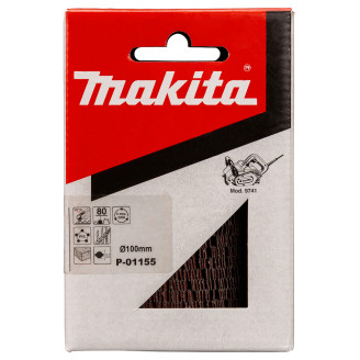 Лепестковая шлифовальная щетка Makita 100х120мм, K 80. P-01155