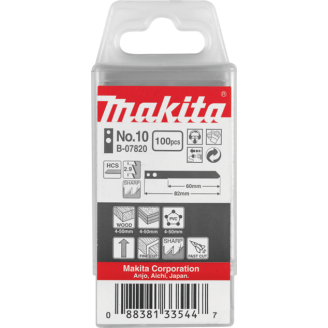 Makita B-07820 | Пилки для лобзика Makita 100 шт, ном,10 , B-07820