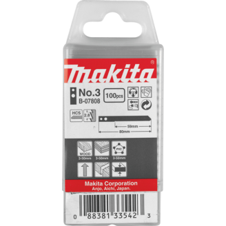 Makita B-07808 | Пилы для лобзика Makita 100 шт, ном,3, B-07808