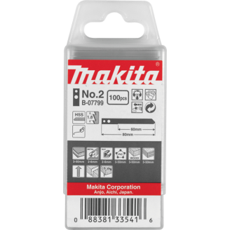 Makita B-07799 | Пилки для лобзика Makita 100 шт, ном, 2, B-07799