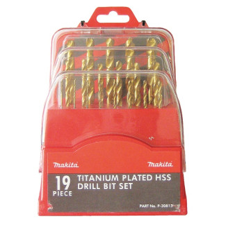 Makita p-30813 | Набір свердл HSS-TiN (19 шт.) p-30813