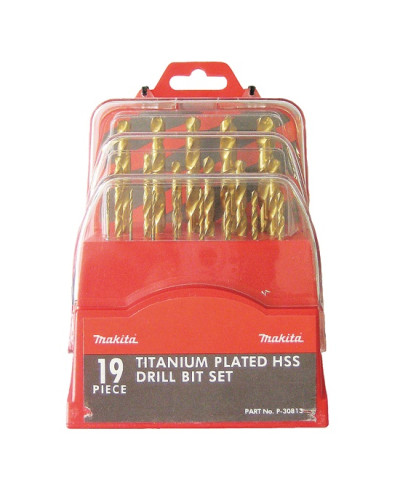 Makita p-30813 | Набір свердл HSS-TiN (19 шт.) p-30813