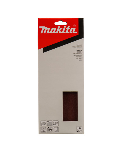 Makita p-32998 | Набір шліфувального паперу 115х280 мм К150 (10 шт.) p-32998