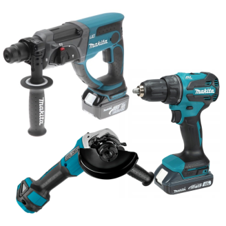 Набір Makita DGA504Z + DHR202Z + DDF490WVE. SET-DGA504Z-0126