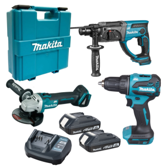 Makita SET-DGA504Z-0126 | Набір Makita DGA504Z + DHR202Z + DDF490WVE. SET-DGA504Z-0126