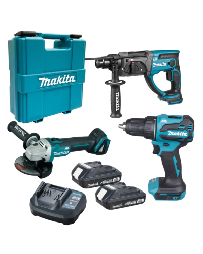 Makita SET-DGA504Z-0126 | Набор Makita DGA504Z+DHR202Z+DDF490WVE. SET-DGA504Z-0126
