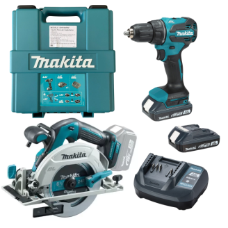 Makita SET-DHS680Z-0126 | Набір акумуляторного інструменту Makita дискова пила DHS680Z + дриль-шурупокрут DHP490WV