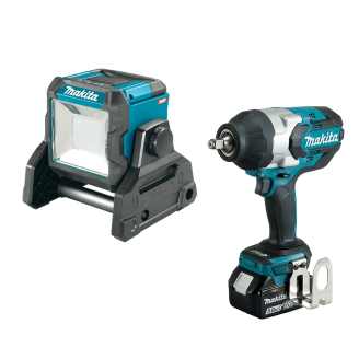 Makita SET-DTW1002RTJ-1125 | Набір акумуляторного інструменту Makita  гайкокрут DTW1002RTJ + ліхтар DEAML003G