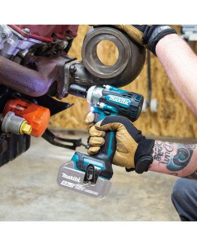 Набор аккумуляторного инструмента MAKITA LXT гайкокрут DTW301Z+ набор уд. головок E-16564  - фото 5