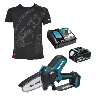 Makita SET-DUC101Z-XL-0526 | Набор инструментов DUC101Z + BL1860B + DC18RC + футболка