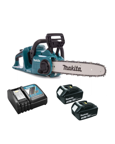 Набір акумуляторно інструменту ланцюгова пила MAKITA LXT DUC353Z + 197952-5 (BL1830x2, DC18RC, Makpac 1)  - фото 4