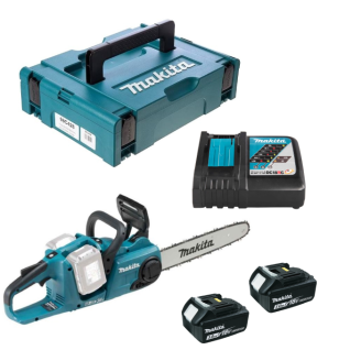 Makita SET-DUC353Z-0126 | Набор аккумуляторного инструмента цепная пила MAKITA LXT DUC353Z + 197952-5 (BL1830x2, DC18RC, Makpac 1)