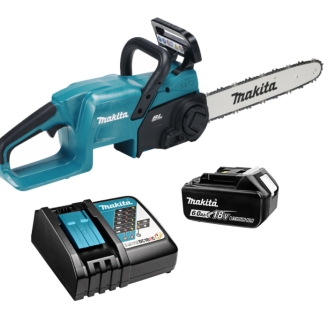 Makita SET-DUC357Z-0726 | Акумуляторна ланцюгова пила Makita DUC357Z + акумулятор BL1860B + зарядний пристрій DC18RC