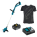 Аккумуляторная коса Makita LXT DUR193RF + футболка