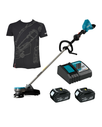 Makita SET-DUR368LZ-XL-0526 | Акумуляторна коса MAKITA LXT DUR368LZ + набір акумуляторів 1914J6-4 + футболка