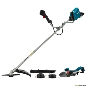 Аккумуляторная коса MAKITA LXT DUR369AZ + комплект аккумуляторов 1914J6-4 + футболка 