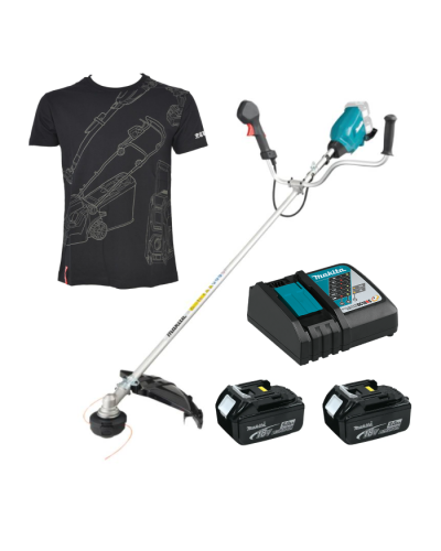 Makita SET-DUR369AZ-XL-0526 | Акумуляторна коса MAKITA LXT DUR369AZ + набір акумуляторів 1914J6-4 + футболка