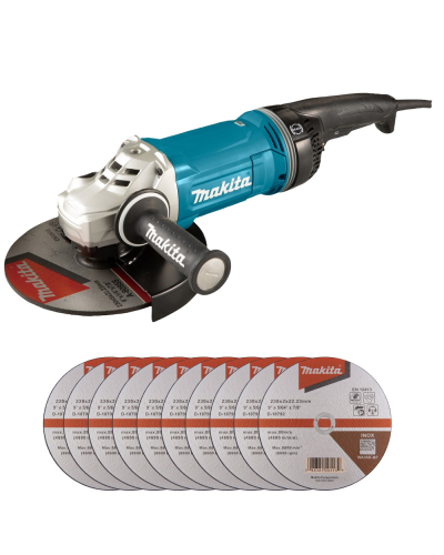 Makita SET-GA9070X1-1025 | Угловая шлифмашина Makita GA9070X1+D-18792 10шт