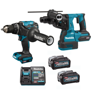 Makita SET-HR003GM201-0726 | Набір акумуляторного інструменту Makita XGT 40 V MAX (перфоратор HR003GM201 + ударний дриль-шуруповерт HP003GZ)