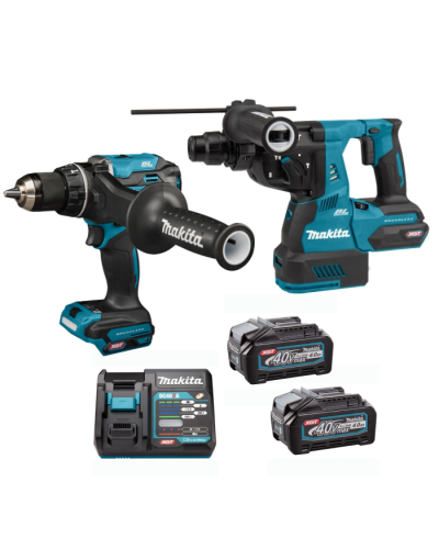 Makita SET-HR003GM201-0726 | Набір акумуляторного інструменту Makita XGT 40 V MAX (перфоратор HR003GM201 + ударний дриль-шуруповерт HP003GZ)