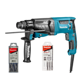 Makita SET-HR2631F-0726 | Перфоратор Makita HR2631F + B-12332 + D-40602