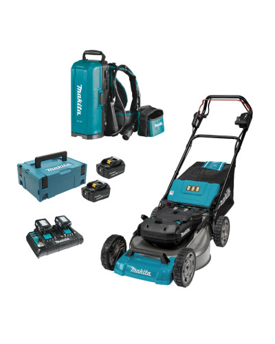 Makita SET-LM001CZ-0424 | Набір Makita LXT газонокосарка LM001CZ+портативний рюкзак PDC01+набір акумуляторів 197626-8