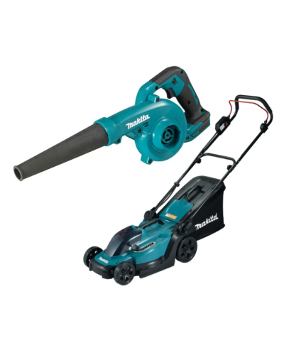 Makita SET_LXT_sad2 | Набор садовых инструментов Makita: аккумуляторная газонокосилка DLM330Z + воздуходувка DUB185Z
