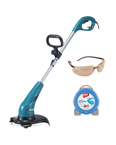 Makita SET-UR3000-0224 | Набор Makita триммер UR3000 + жилка E-02733 + очки P-66329